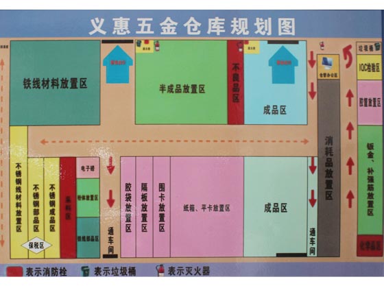 義惠五金倉庫規劃圖